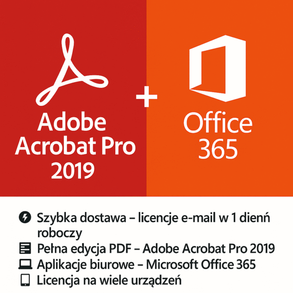 Adobe Acrobat Pro 2019 + Microsoft Office 365