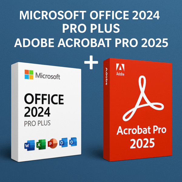 Microsoft Office 2024 Pro Plus + Adobe Acrobat Pro 2025