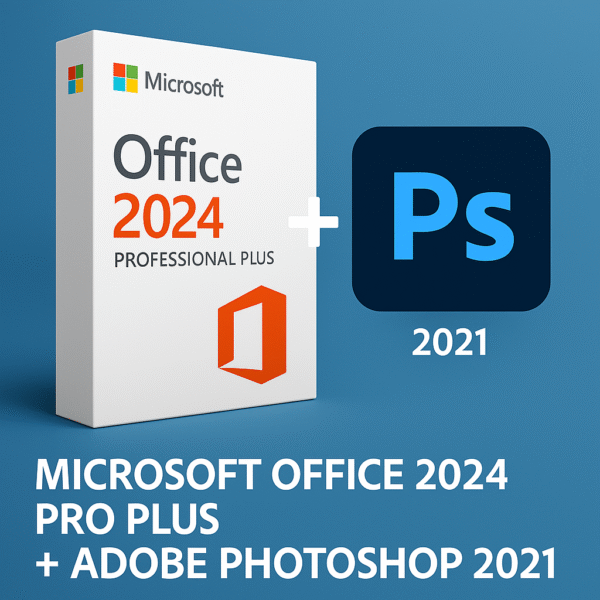 Microsoft Office 2024 Pro Plus + Adobe Photoshop 2021