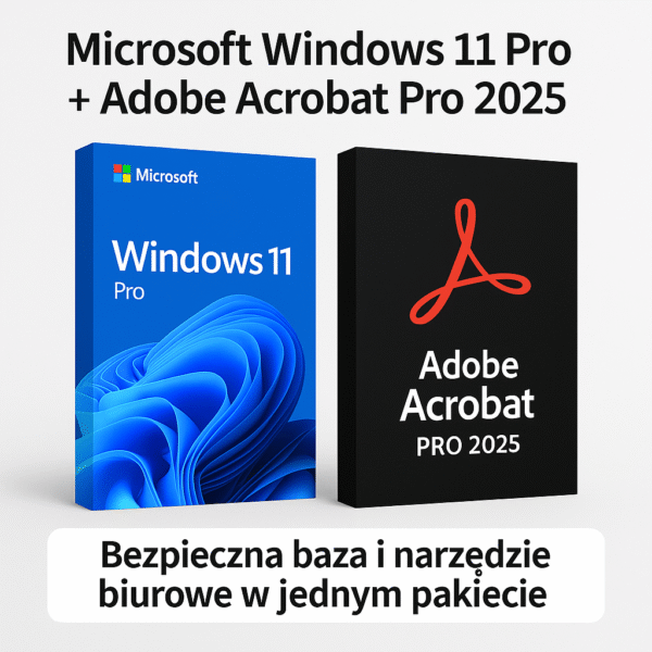 Microsoft Windows 11 Pro + Adobe Acrobat Pro 2025