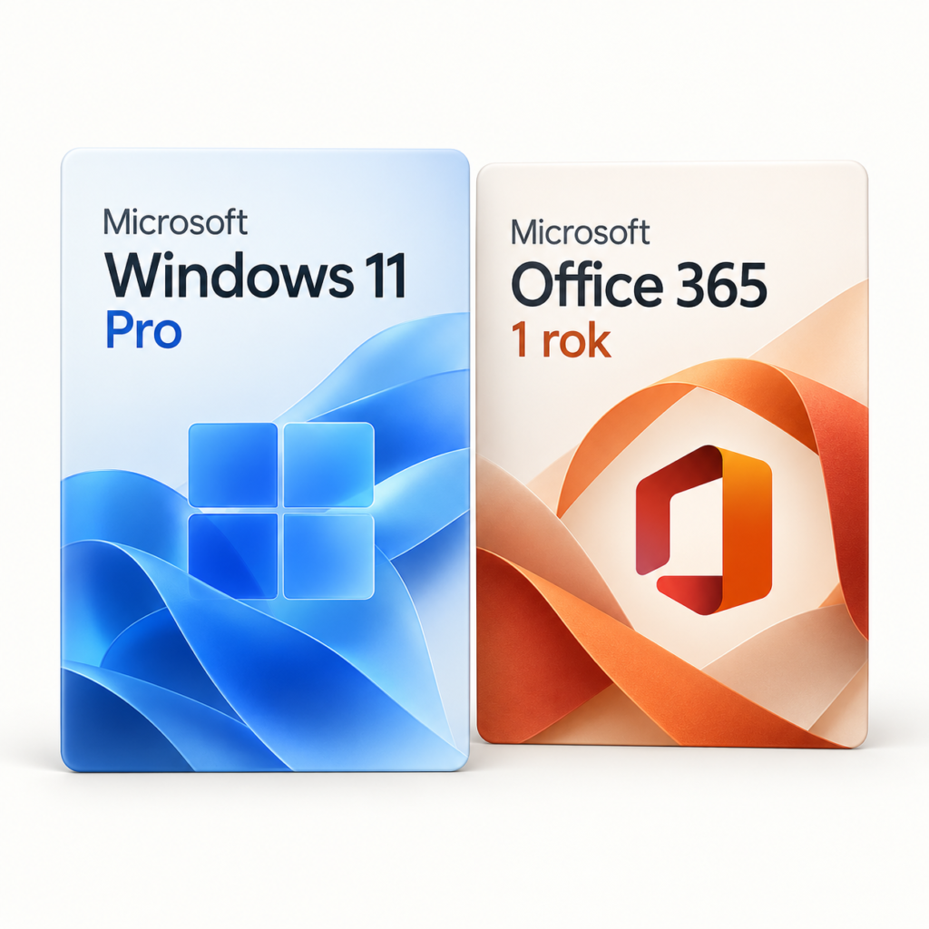 Microsoft Windows 11 Pro + Microsoft Office 365 (1 user, 5 devices - Windows & MacOS) - 1 rok