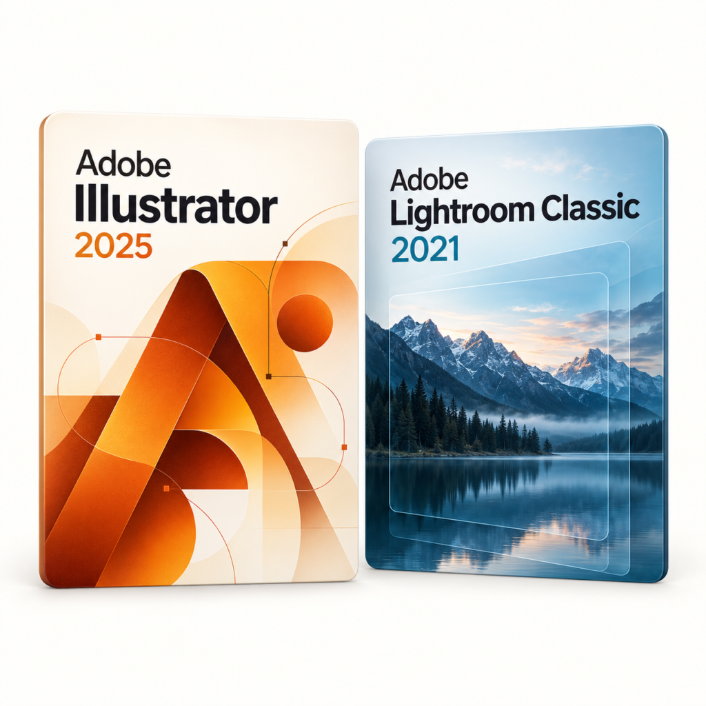 Illustrator 2025 + Lightroom Classic 2021 I Windows