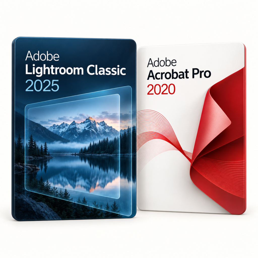 Lightroom Classic 2025 + Acrobat 2020 Pro I Windows Lifetime