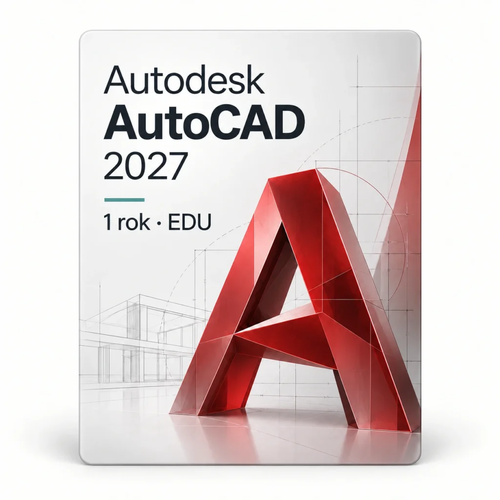 Autodesk AutoCAD 2027 — 1 rok EDU | Windows i Mac